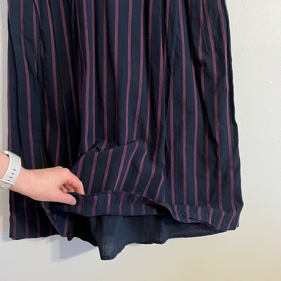 TOAST 100% Cotton Striped Midi Dress. - Picture 9 of 12